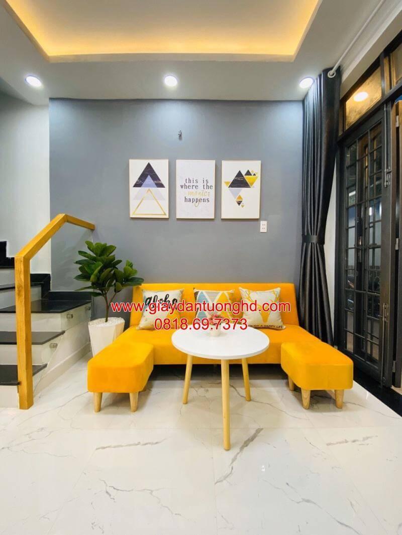 Mẫu giấy dán tường sang trọng cho phòng khách công ty