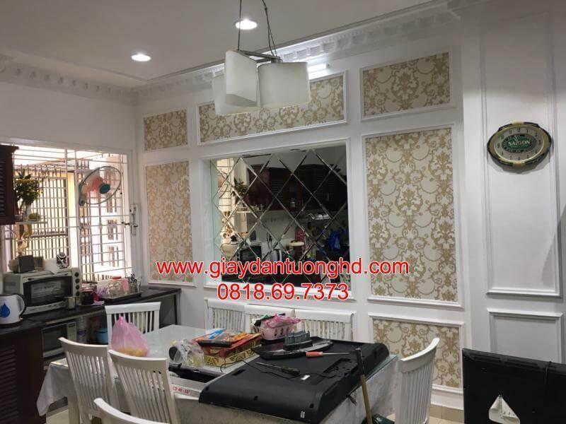 thi công giấy dán tường cho Spa ở Quận 2