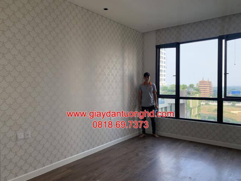 thi công giấy dán tường tại chung cư Tân Thịnh lợi, Quận 6