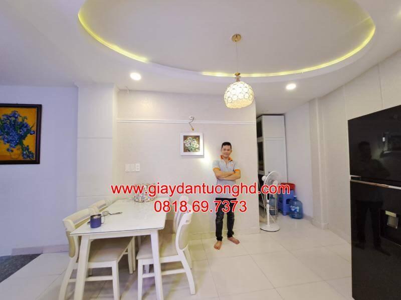 Công trình giấy dán tường tại Spa Tân Kiểng, Quận 7