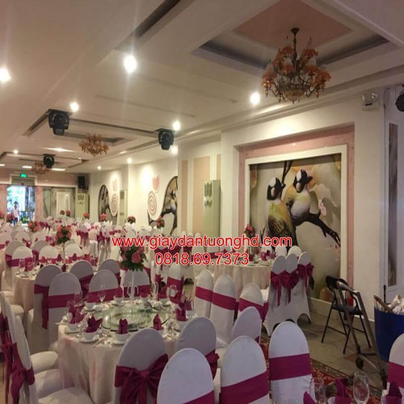 thi công tranh dán tường cho nhà hàng ở Khu vực Phạm Thế Hiển