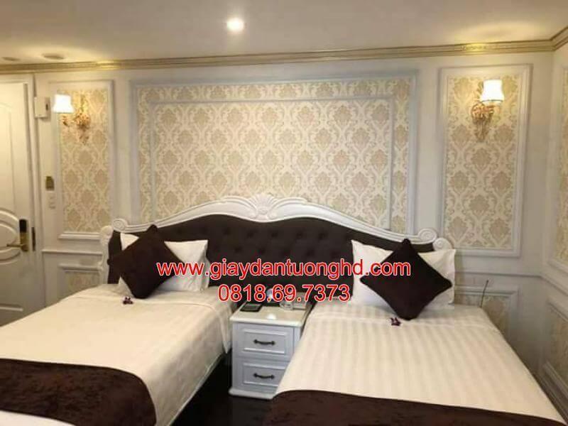 Giấy Dán Tường Họa Tiết Cổ Điển Cao Cấp Cho Phòng Ngủ Khách Sạn, Biệt Thự