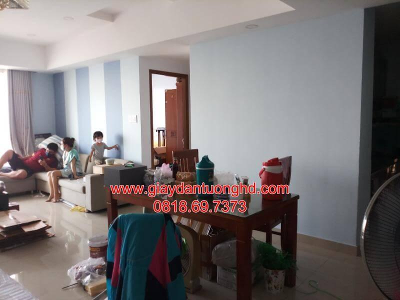 thi công giấy dán tường cải tạo nhà cũ thay vì phải sơn mới