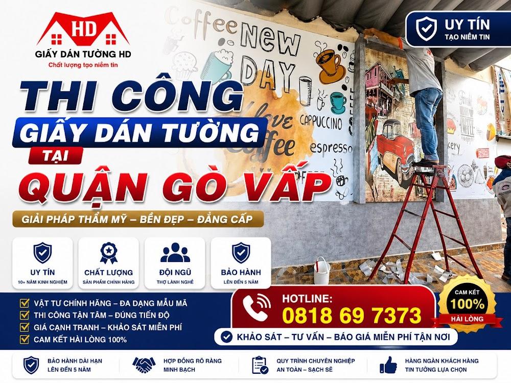 Giấy dán tường HD Gò Vấp - Thi công giấy dán tường uy tín, chất lượng tại Gò Vấp
