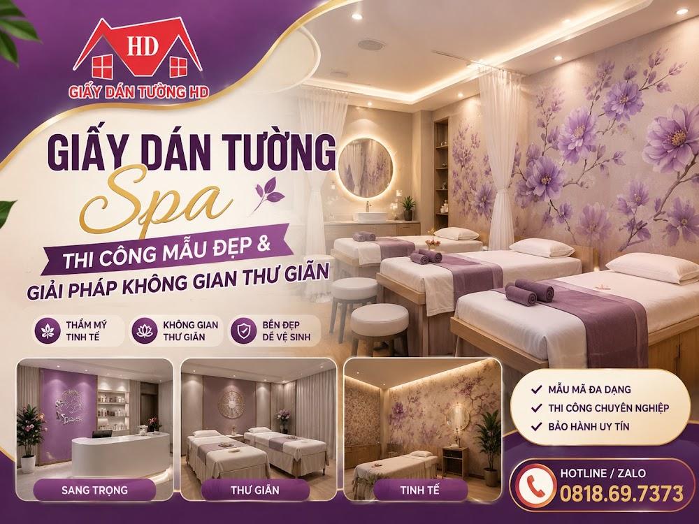 Giấy dán tường spa tại TPHCM