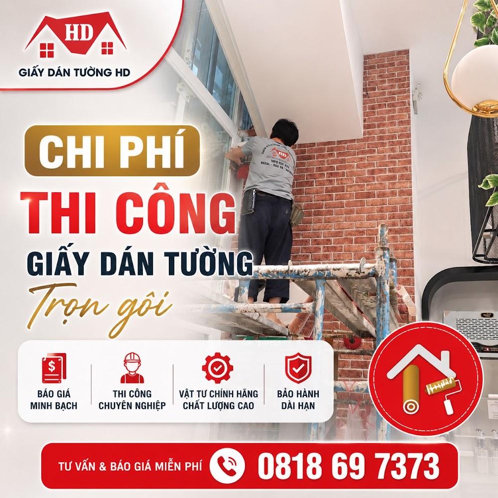 Chi phí thi công giấy dán tường trọn gói giấy dán tường tại TPHCM