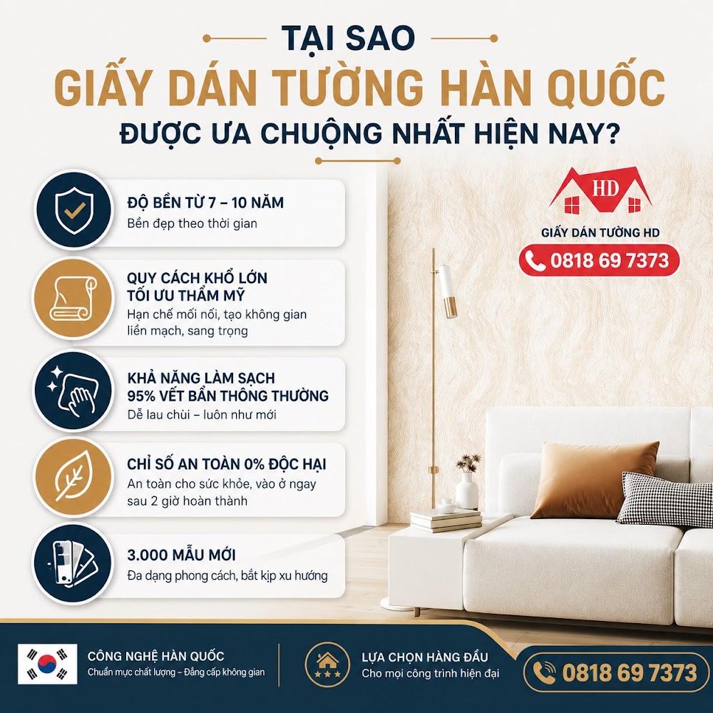 Tại sao giấy dán tường Hàn Quốc được ưa chuộng nhất hiện nay