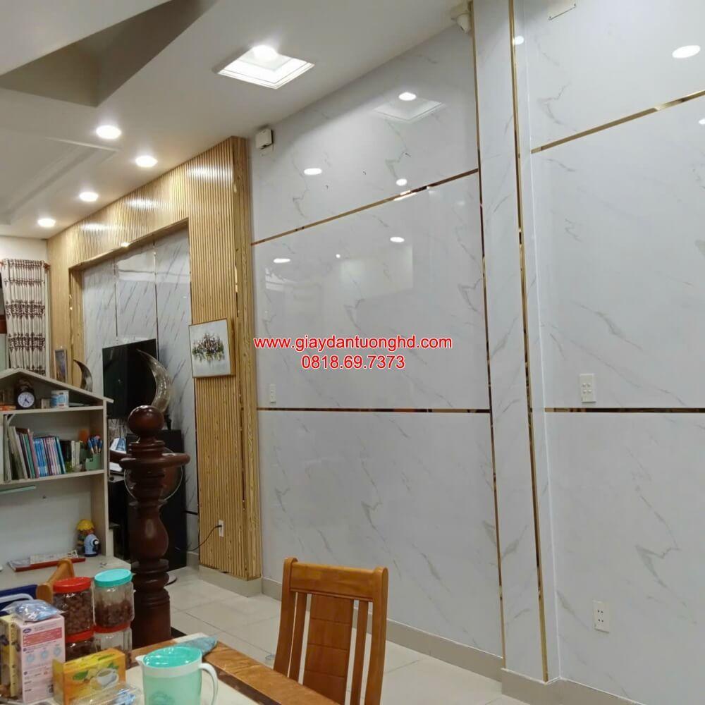 thi công giấy dán tường giá đá cao cấp cho văn phòng