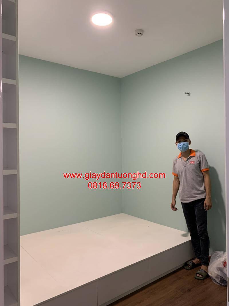 dòng giấy trơn mang sắc xanh bạc hà (mint green)