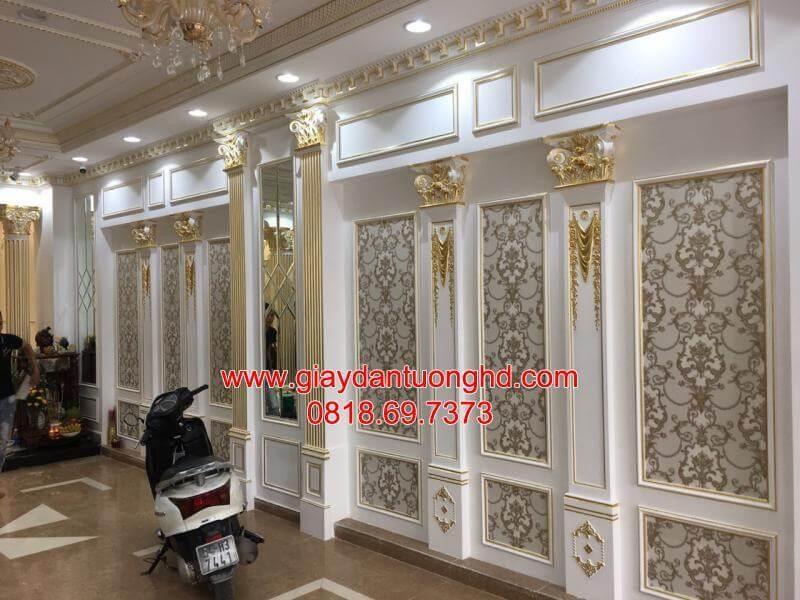 thi công giấy dán tường cho Spa ở Bình Thạnh