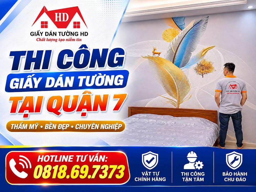 Thi Công Giấy Dán Tường tại Quận 7