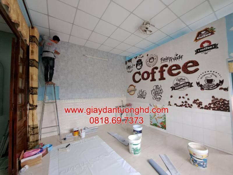 thi công giấy dán tường tại QUận 1