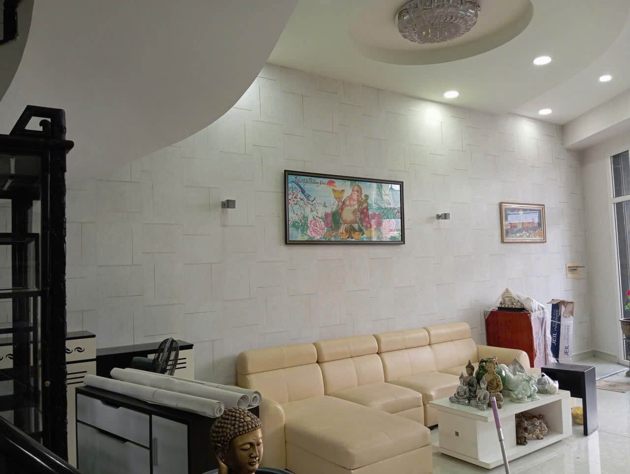 Giấy dán tường cho phòng khách tại Quận 12