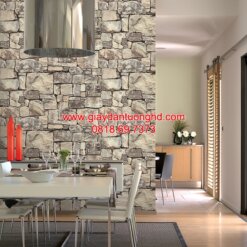 Giấy dán tường giả đá phòng ăn, bếp 85016-1