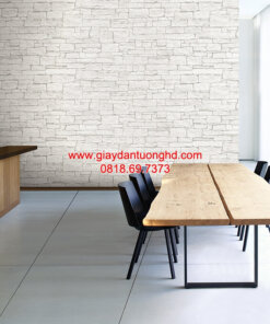 Giấy dán tường giả đá phòng ăn, bếp 85086-1