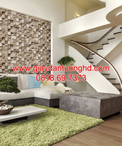 Giấy dán tường giả đá phòng khách 85018_1