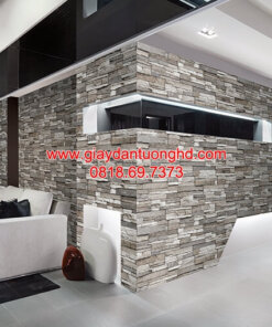Giấy dán tường giả đá phòng khách 85024_2