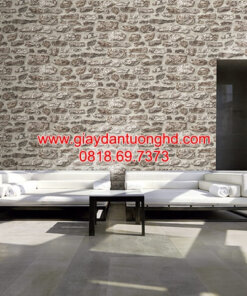 Giấy dán tường giả đá phòng khách 85088-3