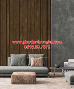 Giấy dán tường giả gỗ phòng khách 7953-3