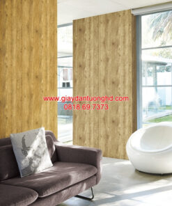 Giấy dán tường giả gỗ phòng khách 85083-1