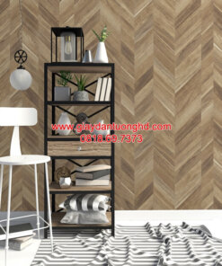 Giấy dán tường giả gỗ phòng ngủ 6815-2