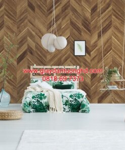 Giấy dán tường giả gỗ phòng ngủ 6815-3