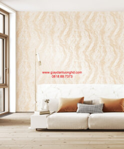 Giấy dán tường phòng khách giả đá-25