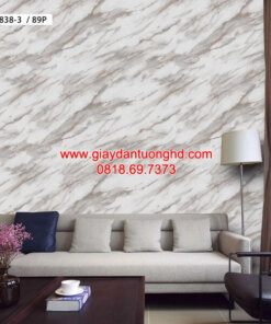 Giấy dán tường phòng khách giả đá 7838-3