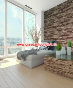 Giấy dán tường phòng khách giả gỗ 40111-4