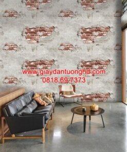 Giấy dán tường giả gạch bê tông 81