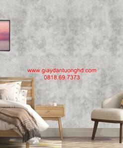 Giấy dán tường giả xi măng bê tông phòng ngủ 96005-1