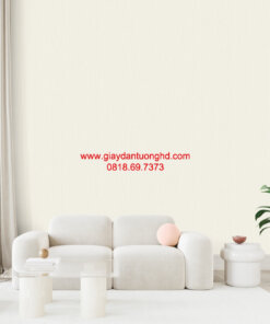 Giấy dán tường phòng khách màu trắng tinh 57197-2