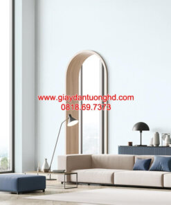 Giấy dán tường trơn phòng khách màu xanh pastel nhạt 3009-7
