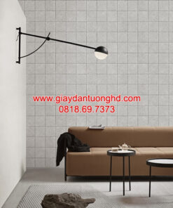 Giấy dán tường giả gạch phòng khách 3022-1