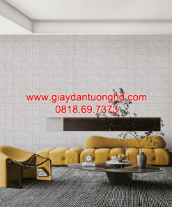 Giấy dán tường giả gạch phòng khách 3022-1B