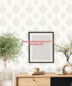 Giấy dán tường phòng khách hoa văn-2617