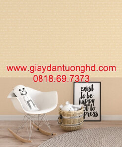 Giấy dán tường màu cam sọc ngang 87412-1