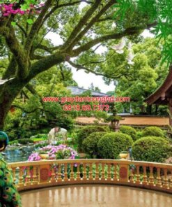 Tranh dán tường 3D phong cảnh hoa viên-FM_30169