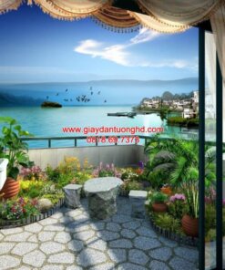Tranh dán tường 3D phong cảnh-TGTV_TV8245
