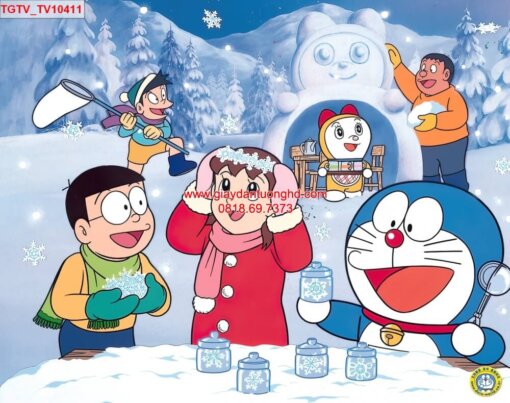 Tranh dán tường Doraemon cho bé-TV10411