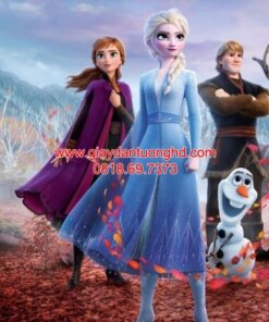 Tranh dán tường Frozen cho bé gái