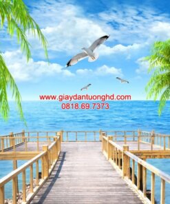 Tranh dán tường cảnh biển-62837