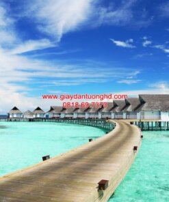 Tranh dán tường cảnh biển Madives-SEA0310