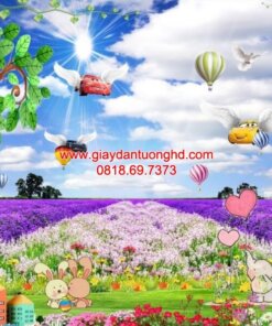 Tranh dán tường hoạt hình cho bé gái-FM_30617