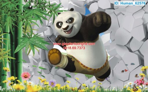 Tranh dán tường hoạt hình kungfu Panda cho bé-62576