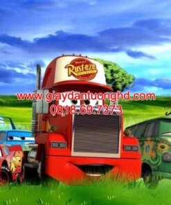 Tranh dán tường xe hơi hoạt hình-FT5645