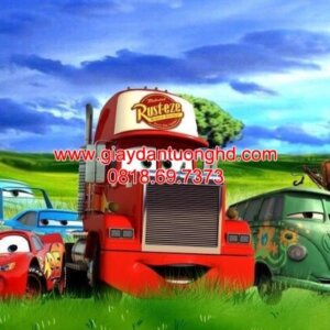 Tranh dán tường xe hơi hoạt hình-FT5645