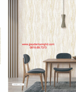 Giấy dán tường phòng ăn phòng bếp giả đá-7back