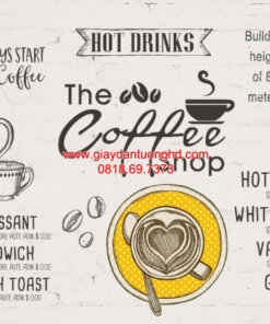 Tranh dán tường cafe trà sữa-FM_30281