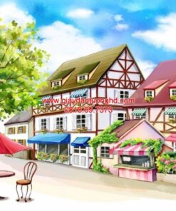 Tranh dán tường cafe trà sữa-TGTV_FM0315